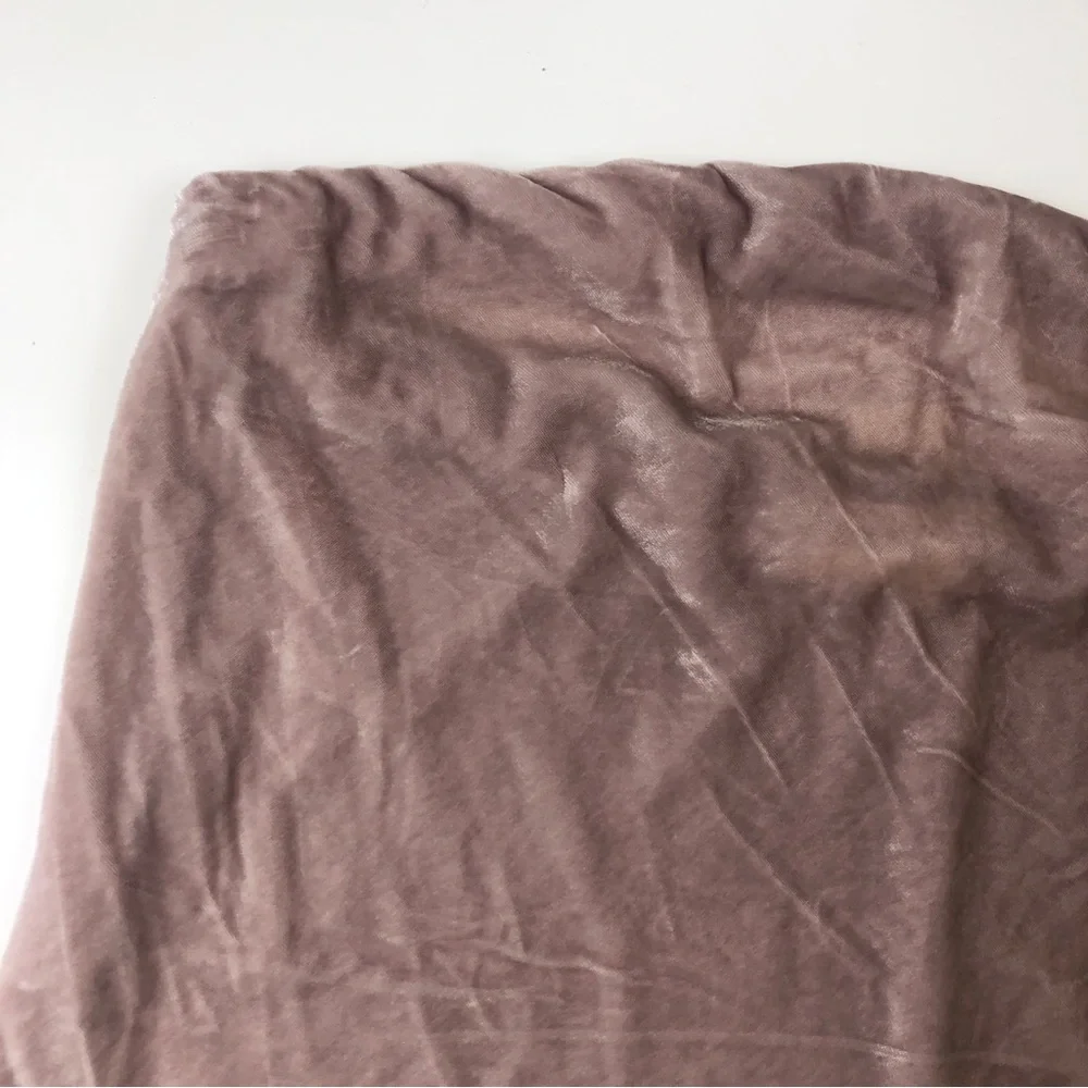 NEW By Anthropologie The Tilda Strapless Top Velvet Edition Size M Lavender - Picture 2 of 9